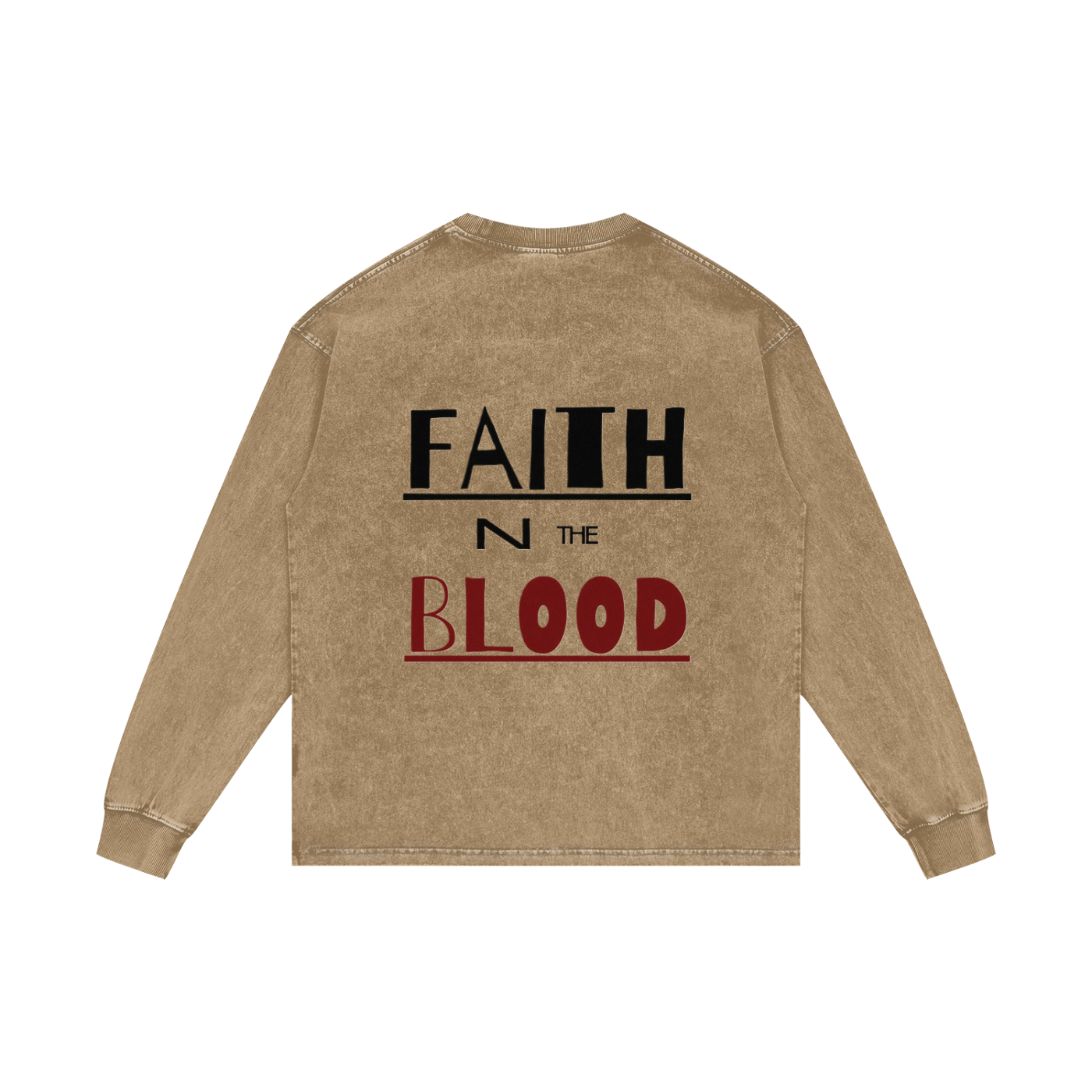 Acid Wash Oversize Long Sleeve T-Shirt