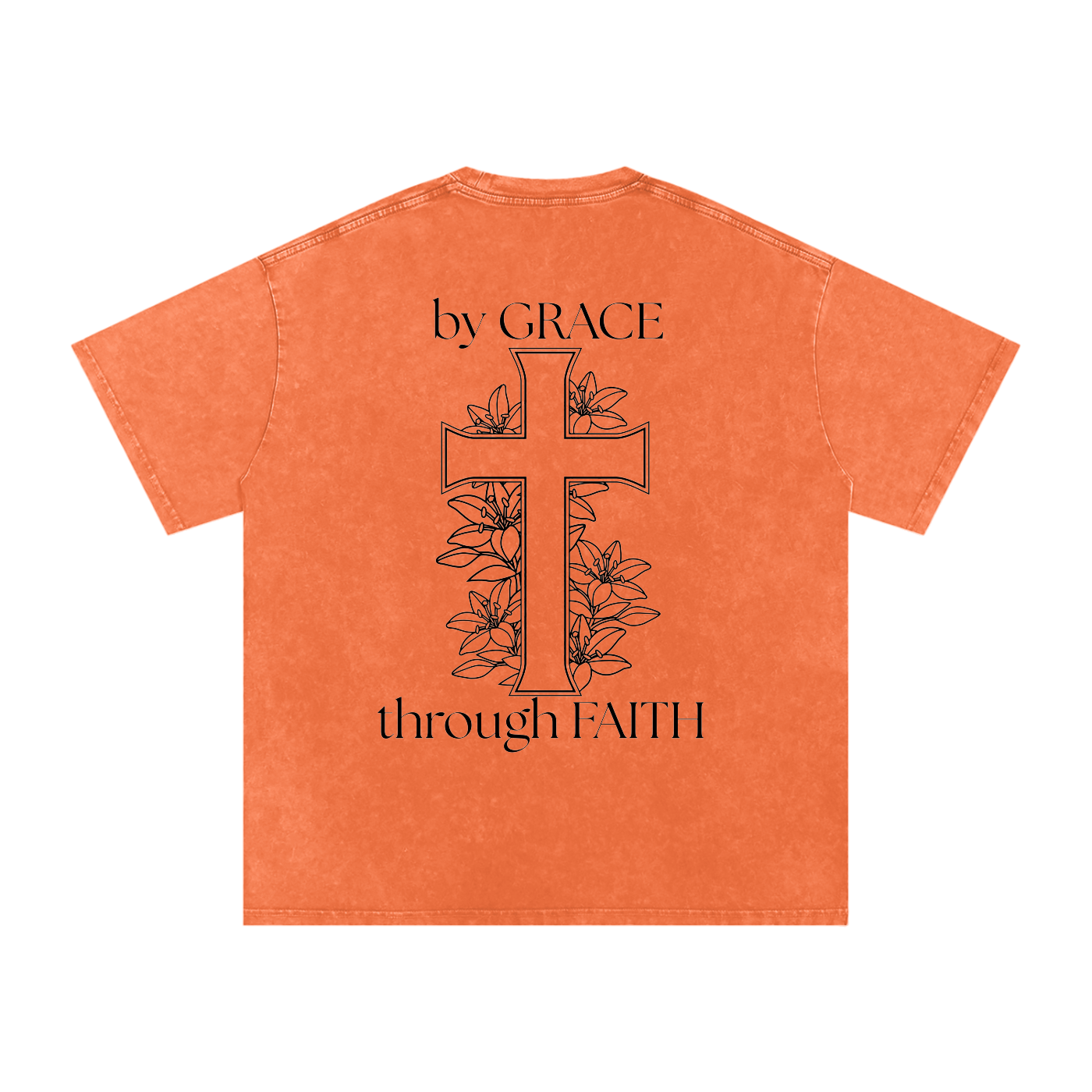 By Faith Acid Wash Oversize T-Shirt