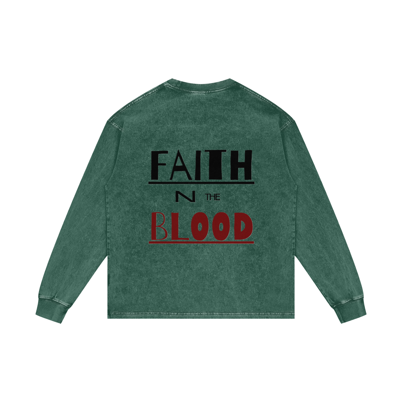 Acid Wash Oversize Long Sleeve T-Shirt