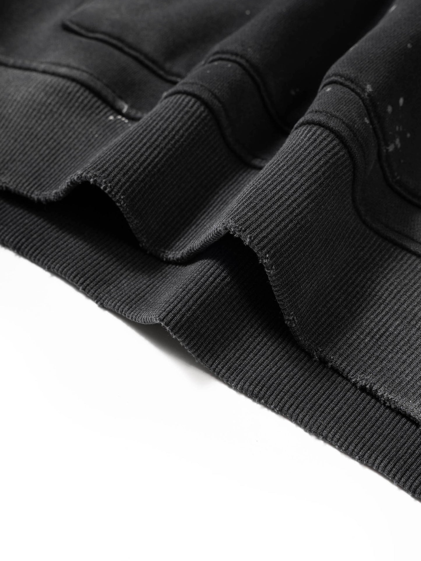 Pslam 91 Vintage Wash Frayed Fleece Hoodie